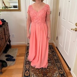 Azazie Dung Mother of the Bride Dress in Coral---new with tags!